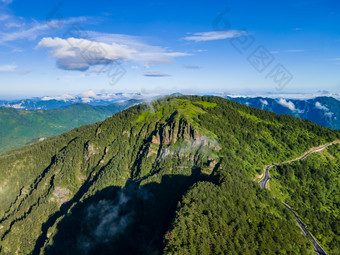 祖国大好<strong>河山</strong>湖北神农架5A景区航拍摄影图