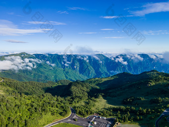 祖国大好河山湖北神农架5A景区航拍摄影图