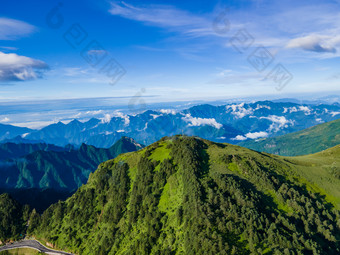 祖国大好河山湖北神农架5A景区航拍摄影图