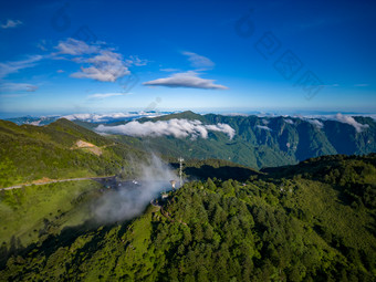 祖国大好<strong>河山</strong>湖北神农架5A景区航拍摄影图