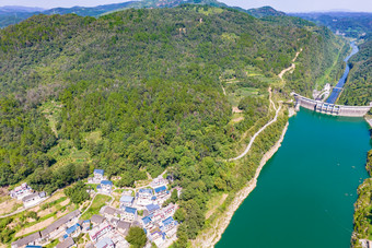 祖国大好河山湖南凤凰长潭岗风景区航拍摄影图