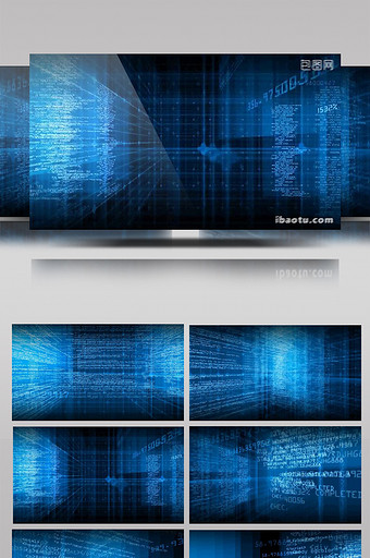 科技空间数据传输led背景视频图片
