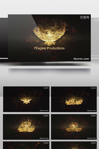 黄金粒子AE模板企业宣传片头视频图片