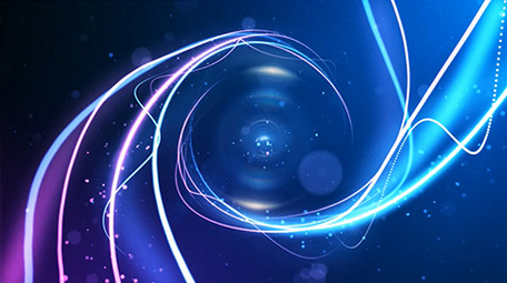 炫丽<strong>光影</strong>线条轨迹运动标志特效模板