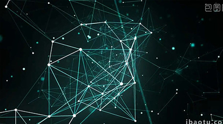 高清商务信息科技连接线动态背景素材
