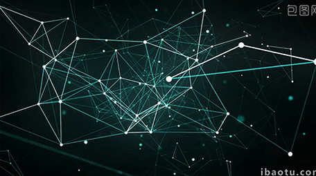 高清商务信息科技连接线动态背景素材