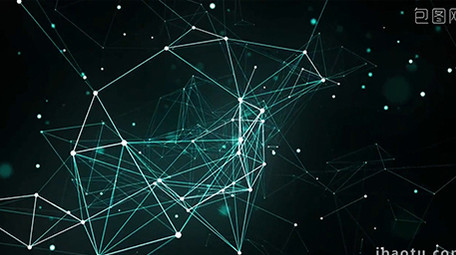 高清商务信息科技连接线动态背景素材