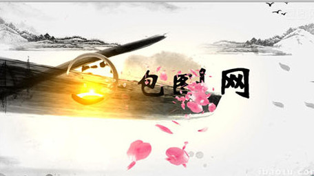 大气唯美水墨片头视频