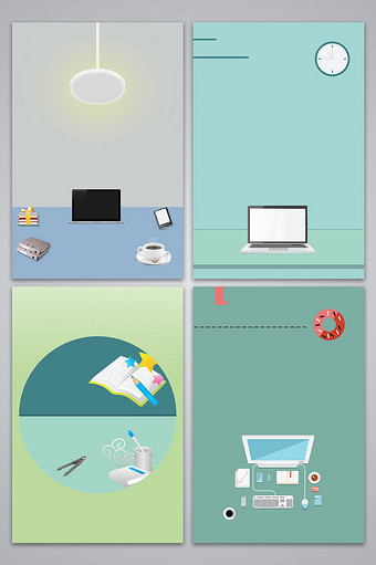 矢量商务办公背景图片