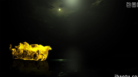 奔跑马流光粒子特效标志片头大气