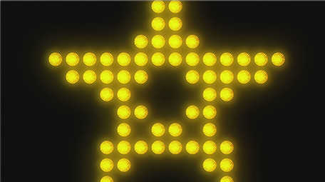 36个LED大屏幕背景墙的光点循环视频