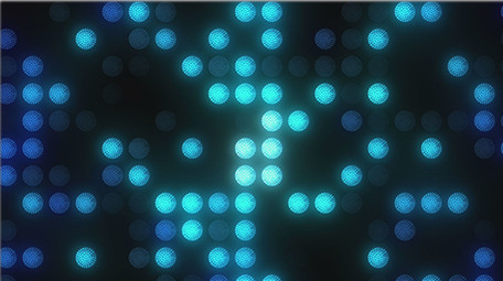 36个LED大屏幕背景墙的光点循环视频