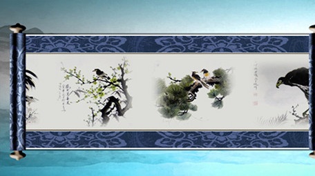 古风水墨唯美开场视频AE模板