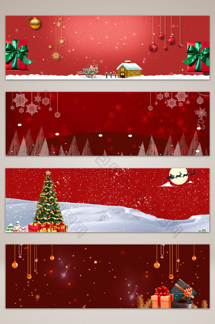 圣诞老人卡通圣诞圣诞节banner图片