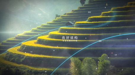 大气旋转空间转场视差动画图文片头AE模板