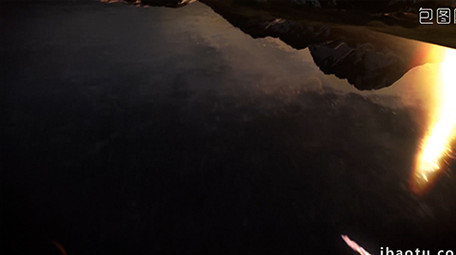 三维天空太阳升起片头logo展示