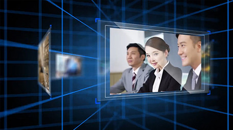 科技图文旋转展示AE模版