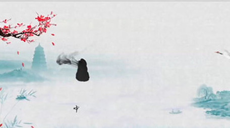 大气中国风山水墨片头ae模版