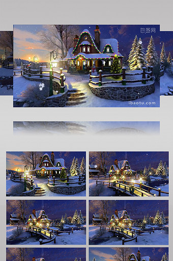 圣诞小屋雪景(含音乐)图片