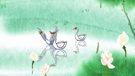 读唐诗配乐LED视频