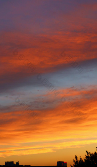 夕阳下的云层摄影