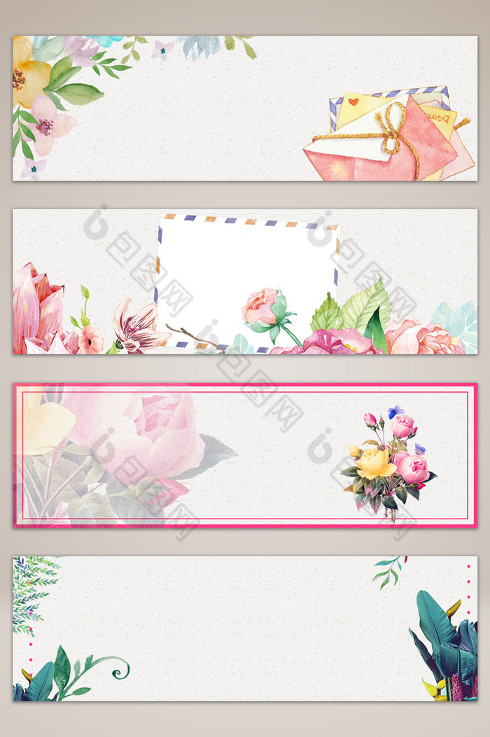花朵感恩节banner海报图片图片