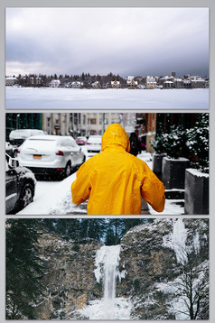 古镇美景房屋背景图模板免费下载 _背景图片设