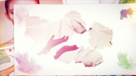 水墨水彩晕染遮罩图文动画照片相册AE模板