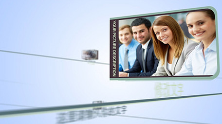 超简洁商务空间图片展示AE模版