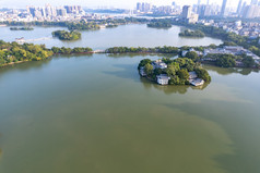 广东惠州西湖5A景区航拍摄影图