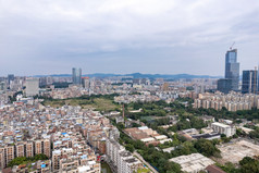 广州珠江两岸高楼建筑航拍摄影图