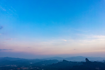 祖国大好<strong>河山</strong>丹霞山晚霞航拍摄图