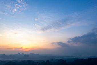 祖国大好<strong>河山</strong>丹霞山晚霞航拍摄图