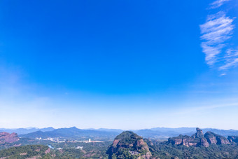 祖国大好河山广东丹霞山丹霞地貌航拍摄影图