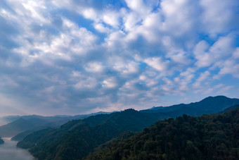 祖国大好河山湖南郴州小东江航拍摄影图