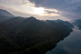 祖国大好<strong>河山</strong>湖南郴州小东江航拍摄影图