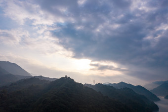 祖国大好河山湖南郴州小东江航拍摄影图