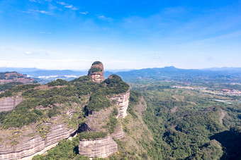 祖国壮丽<strong>河山</strong>韶关丹霞山航拍摄影图