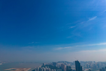 广东珠海横琴金融中心航拍摄影图