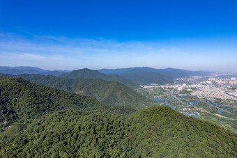 祖国大好河山肇庆鼎湖山5A景区航拍摄影图