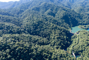 祖国大好河山肇庆鼎湖山5A景区航拍摄影图