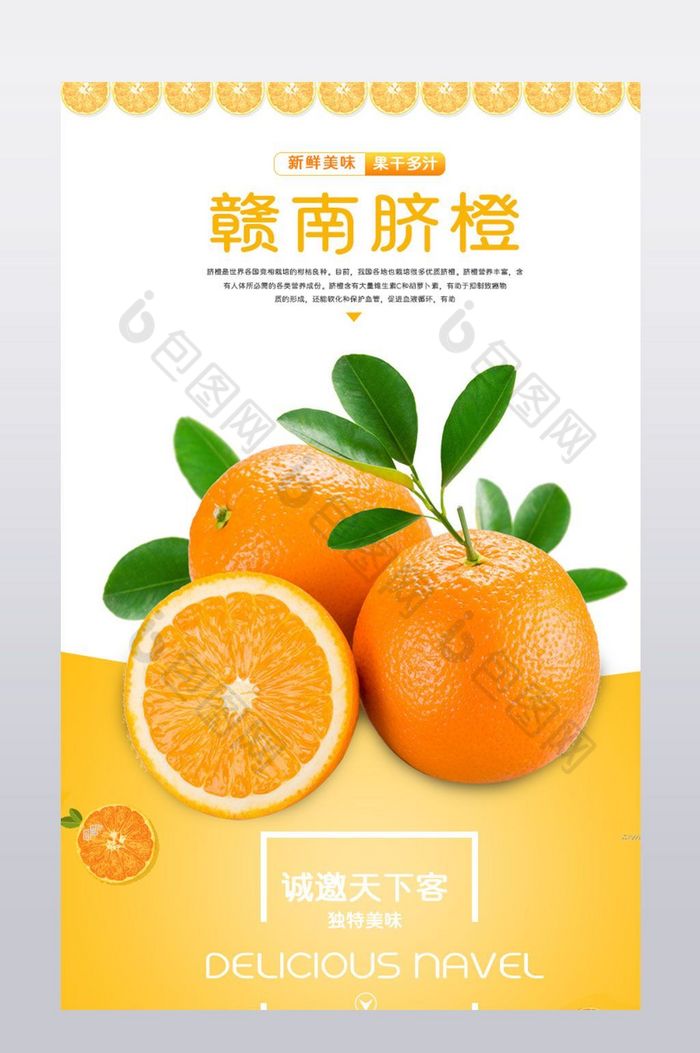 水果脐橙详情模板图片图片