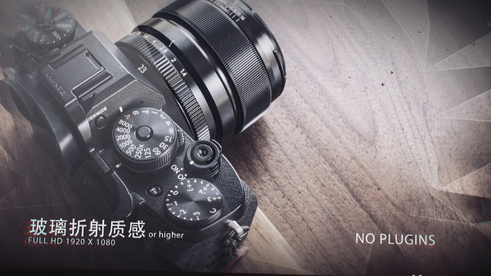 玻璃质感曲面屏图文展示ae模板AE模板视频素