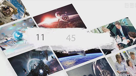 AECS6水墨笔刷图文商务宣传片视频模板