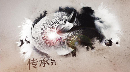 传统文化传承复古中国风水墨片头AE模板