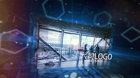 三维空间科技图文展示ae模板