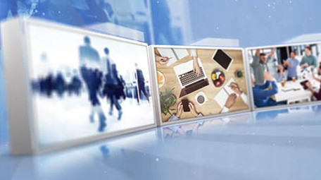 商务公司会议宣传模板