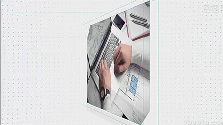 网站设计宣传公司企业商务图文动画模板