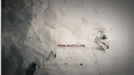 中国复古水墨风标志片头晕染AE模板