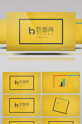 七彩创意Logo演绎动画AE模板图片